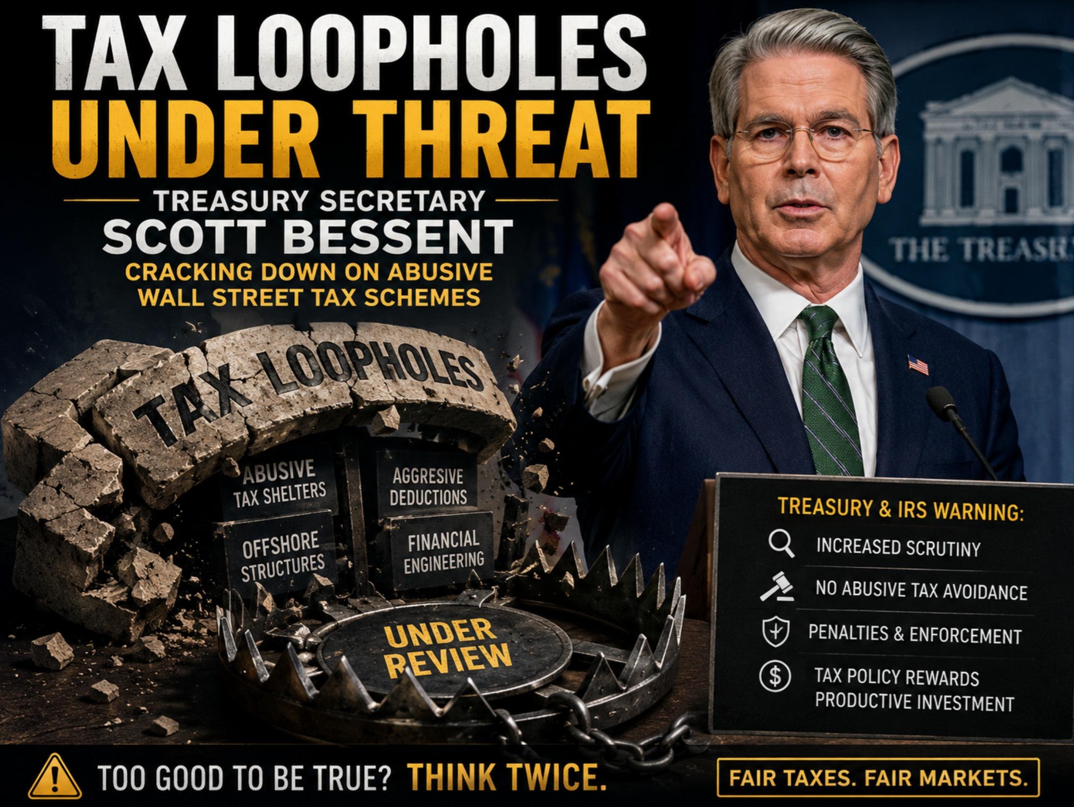 Treasury targets Wall Street tax loopholes as IRS ramps up enforcement