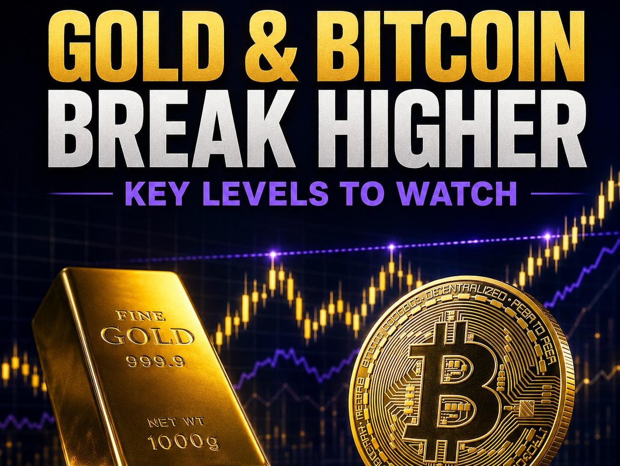 Market outlook today: Gold and Bitcoin lead as key breakout levels come into focus